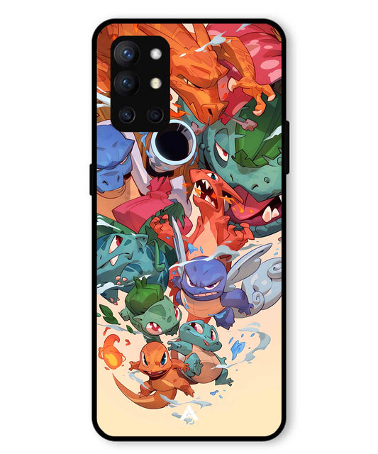 Pokemon Team 2 Metal Back Cover Phone Case for Oneplus 9R