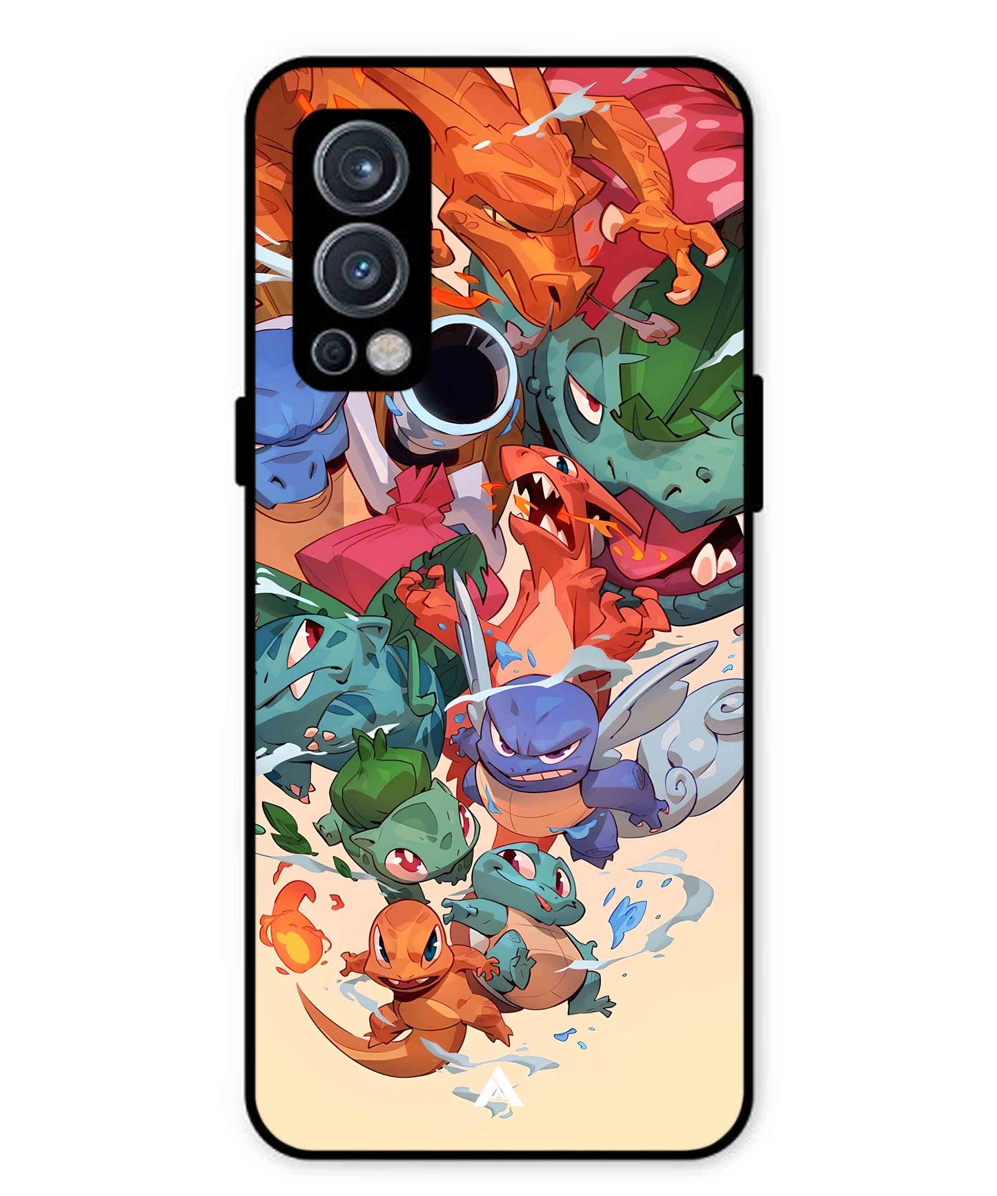 Pokemon Team 2 Metal Back Cover Phone Case for Oneplus Nord 2