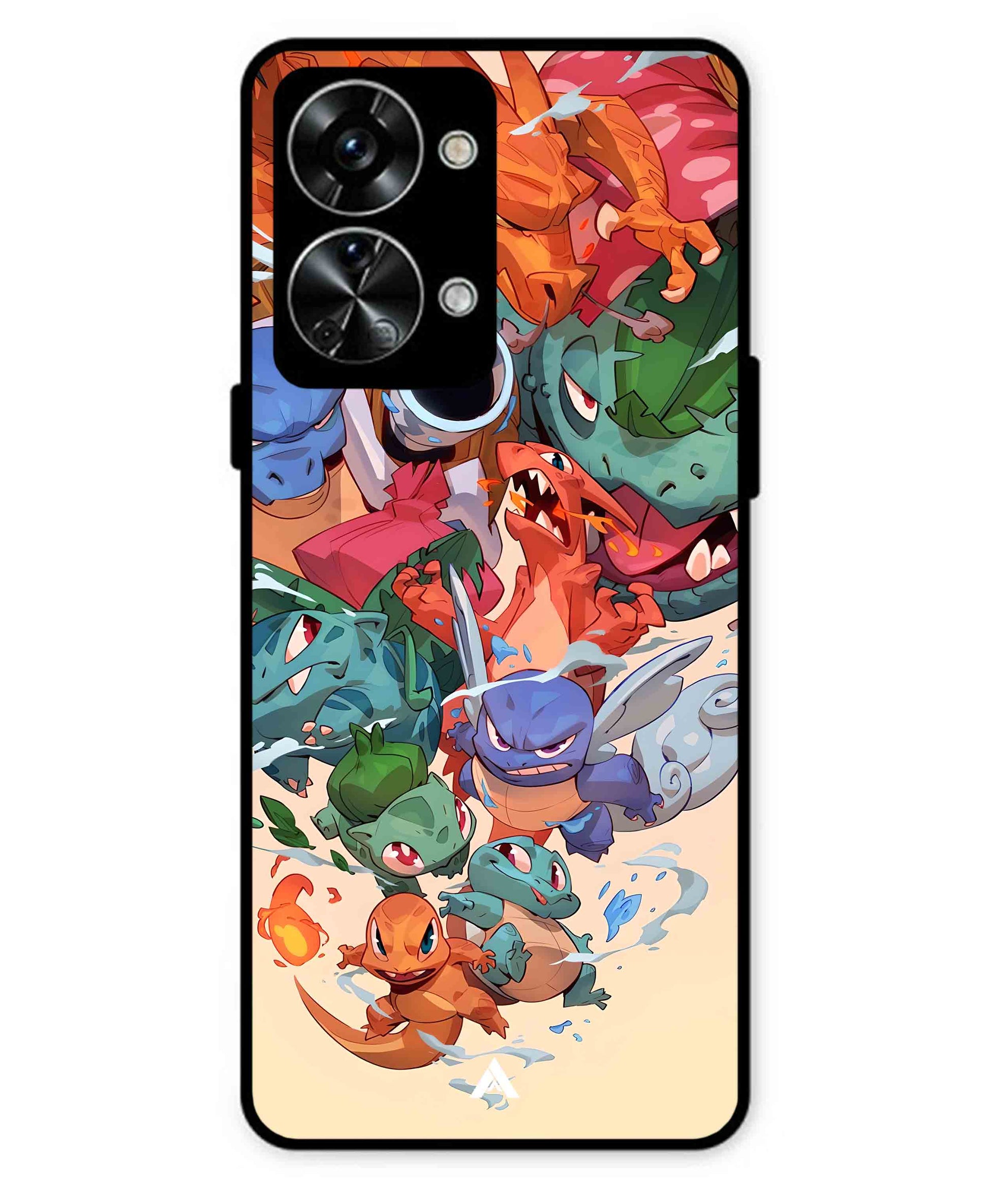 Pokemon Team 2 Metal Back Cover Phone Case for Oneplus Nord 2T