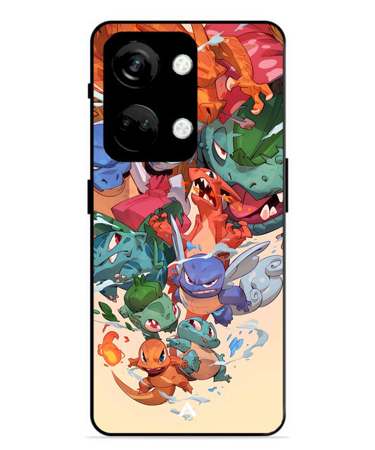 Pokemon Team 2 Metal Back Cover Phone Case for Oneplus Nord 3