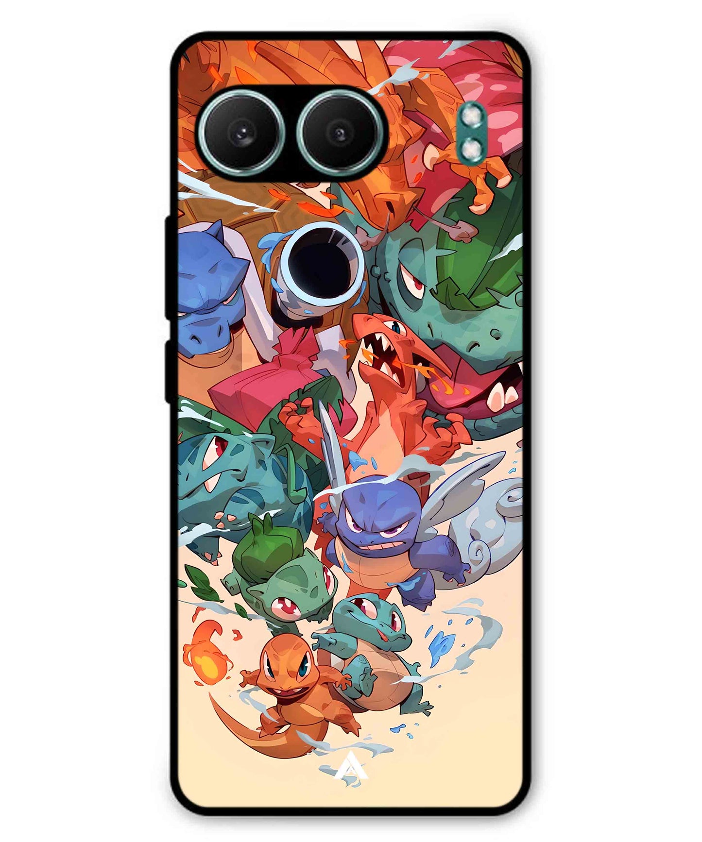 Pokemon Team 2 Metal Back Cover Phone Case for Oneplus Nord 4