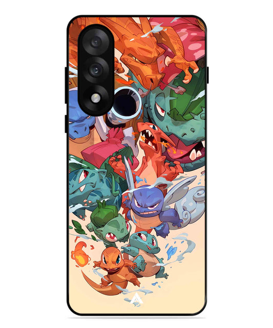 Pokemon Team 2 Metal Back Cover Phone Case for Oneplus Nord 5