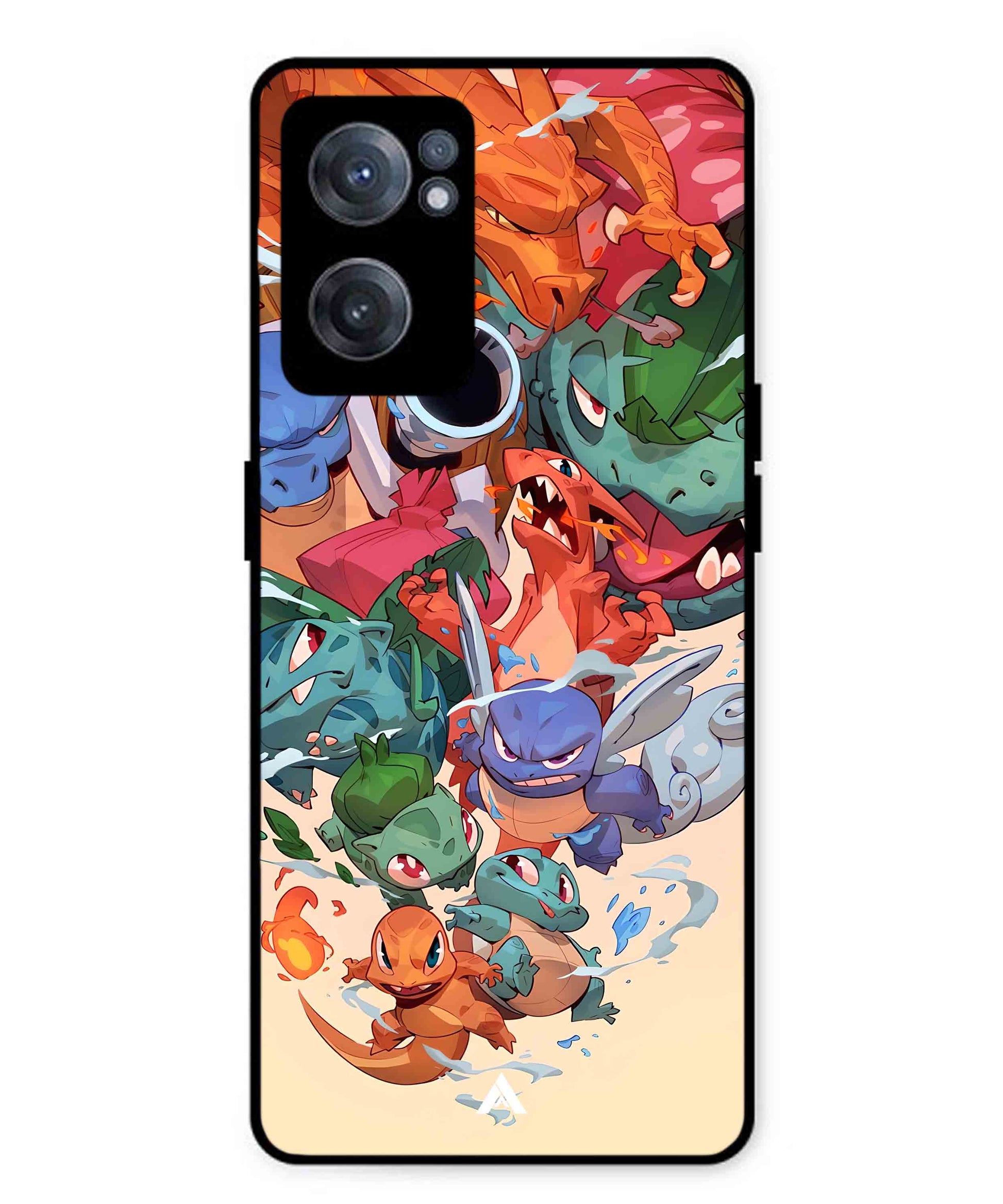 Pokemon Team 2 Metal Back Cover Phone Case for Oneplus Nord CE 2