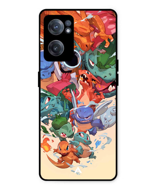 Pokemon Team 2 Metal Back Cover Phone Case for Oneplus Nord CE 2