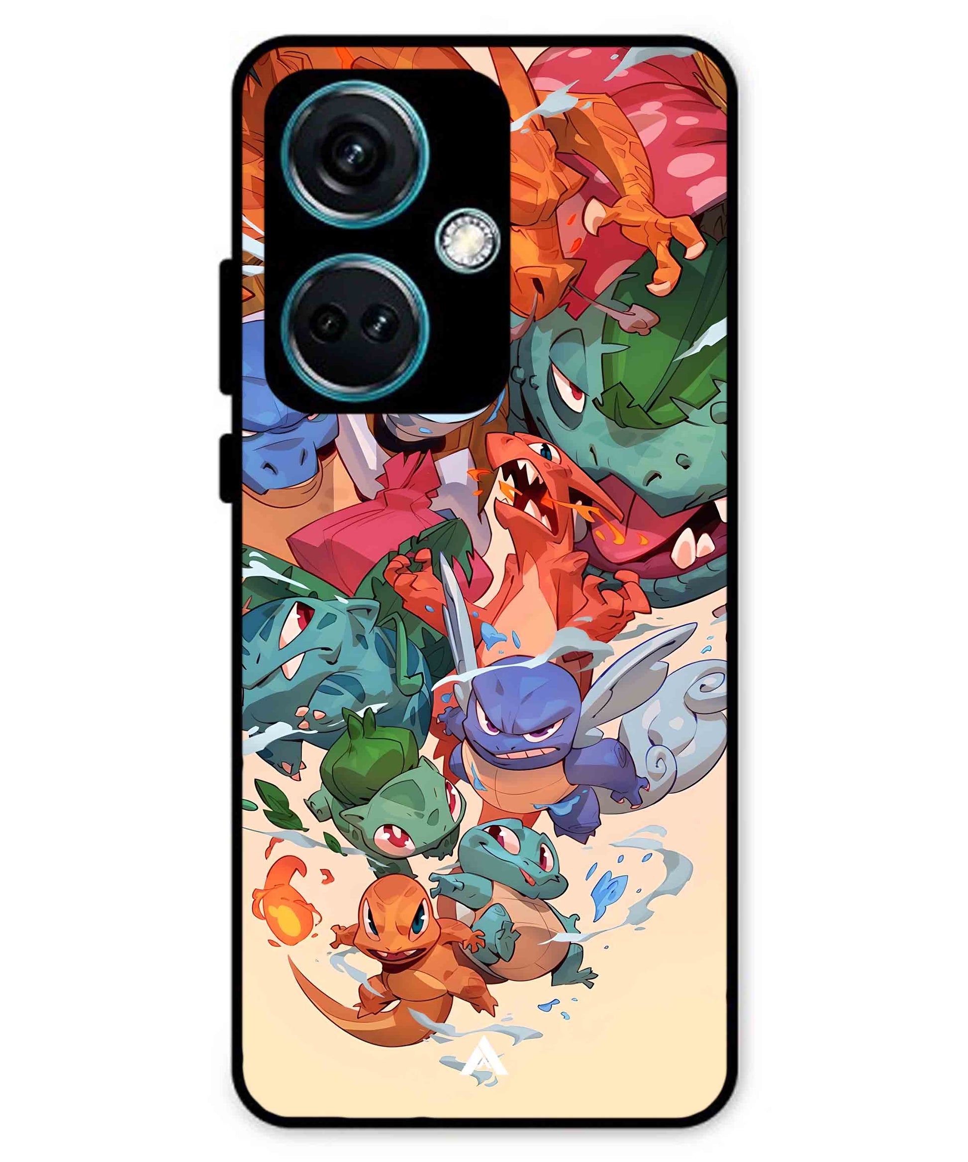 Pokemon Team 2 Metal Back Cover Phone Case for Oneplus Nord CE 3
