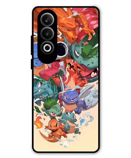 Pokemon Team 2 Metal Back Cover Phone Case for Oneplus Nord CE 4