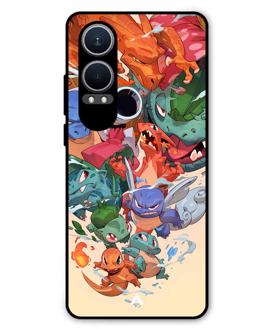 Pokemon Team 2 Metal Back Cover Phone Case for Oneplus Nord CE 4 Lite