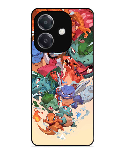 Pokemon Team 2 Metal Back Cover Phone Case for Oppo A3X