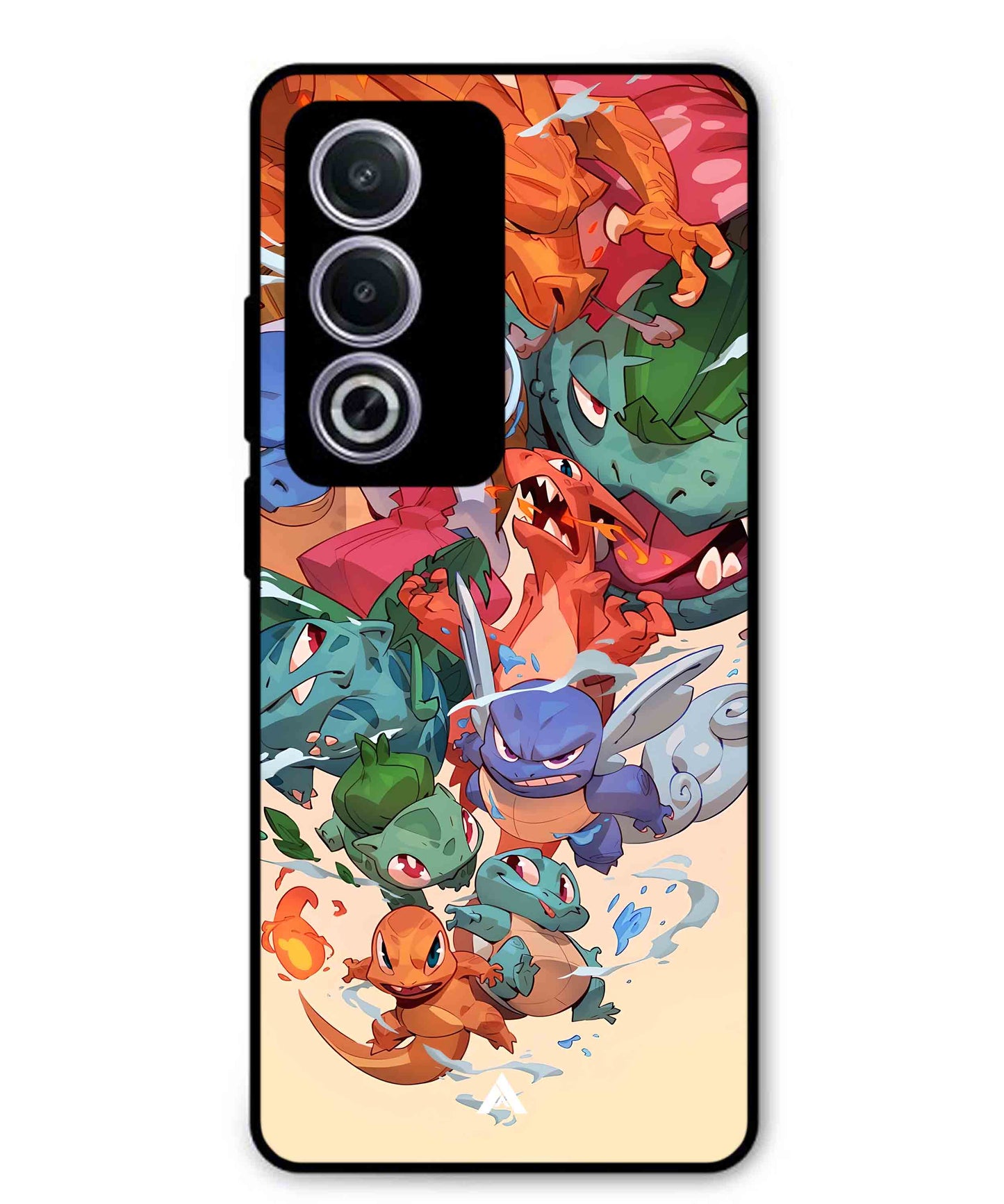 Pokemon Team 2 Metal Back Cover Phone Case for Oppo A3 Pro
