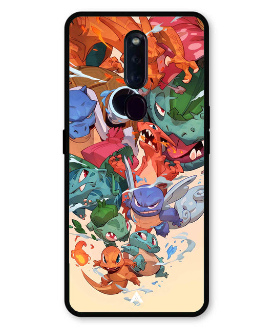 Pokemon Team 2 Metal Back Cover Phone Case for Oppo F11 Pro