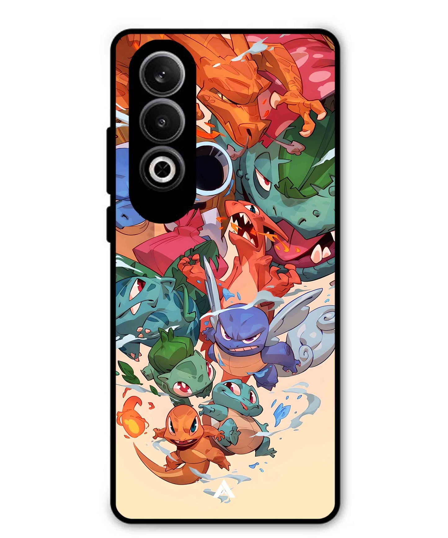 Pokemon Team 2 Metal Back Cover Phone Case for Oppo K12