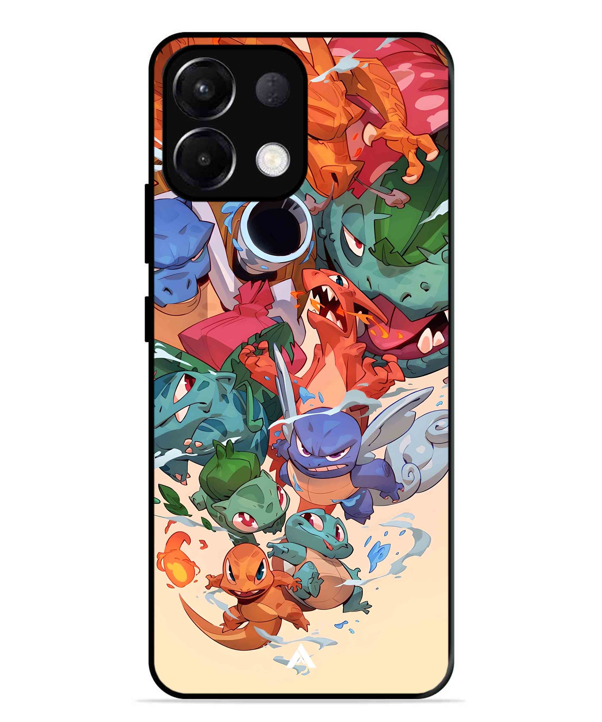 Pokemon Team 2 Metal Back Cover Phone Case for Oppo K13