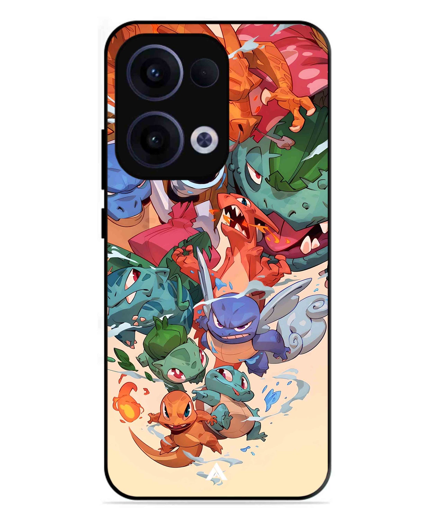 Pokemon Team 2 Metal Back Cover Phone Case for Oppo Reno 13