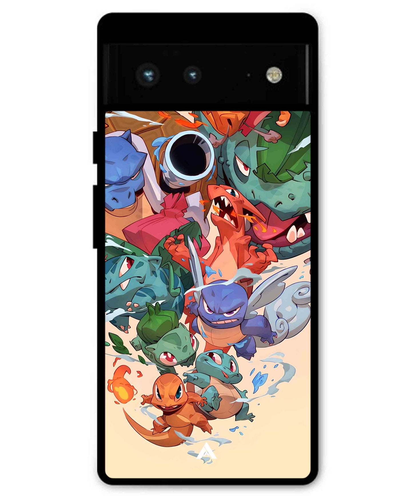 Pokemon Team 2 Metal Back Cover Phone Case for Pixel 7