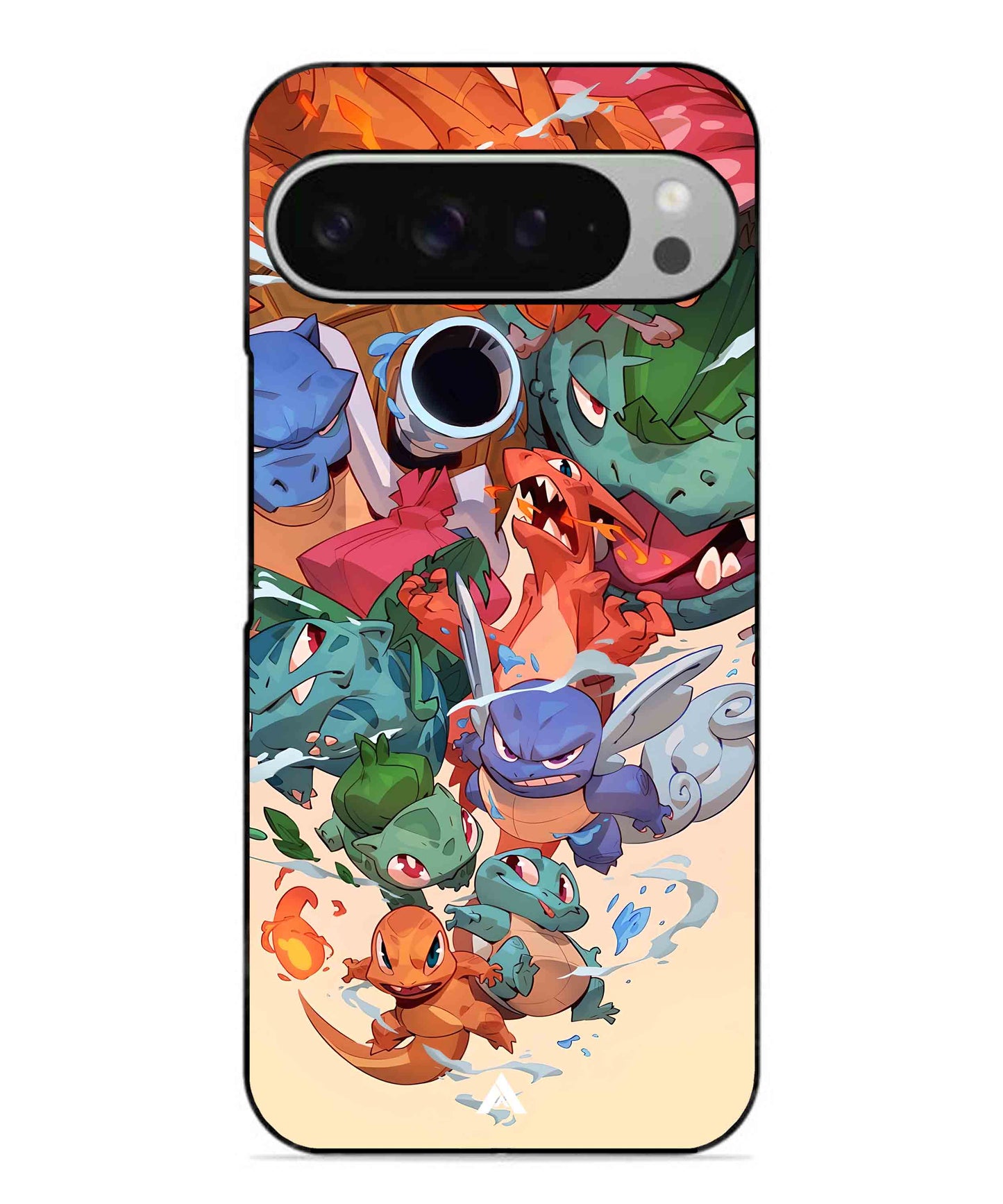 Pokemon Team 2 Metal Back Cover Phone Case for Pixel 9 Pro XL