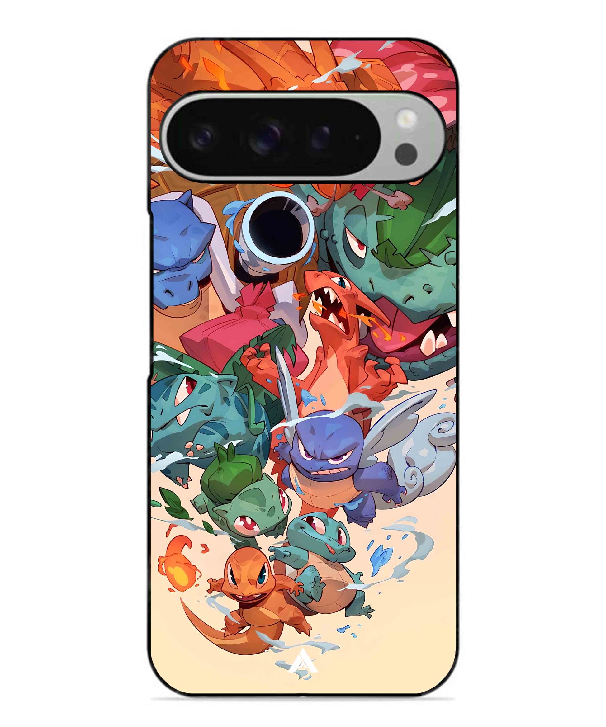 Pokemon Team 2 Metal Back Cover Phone Case for Pixel 9 Pro XL