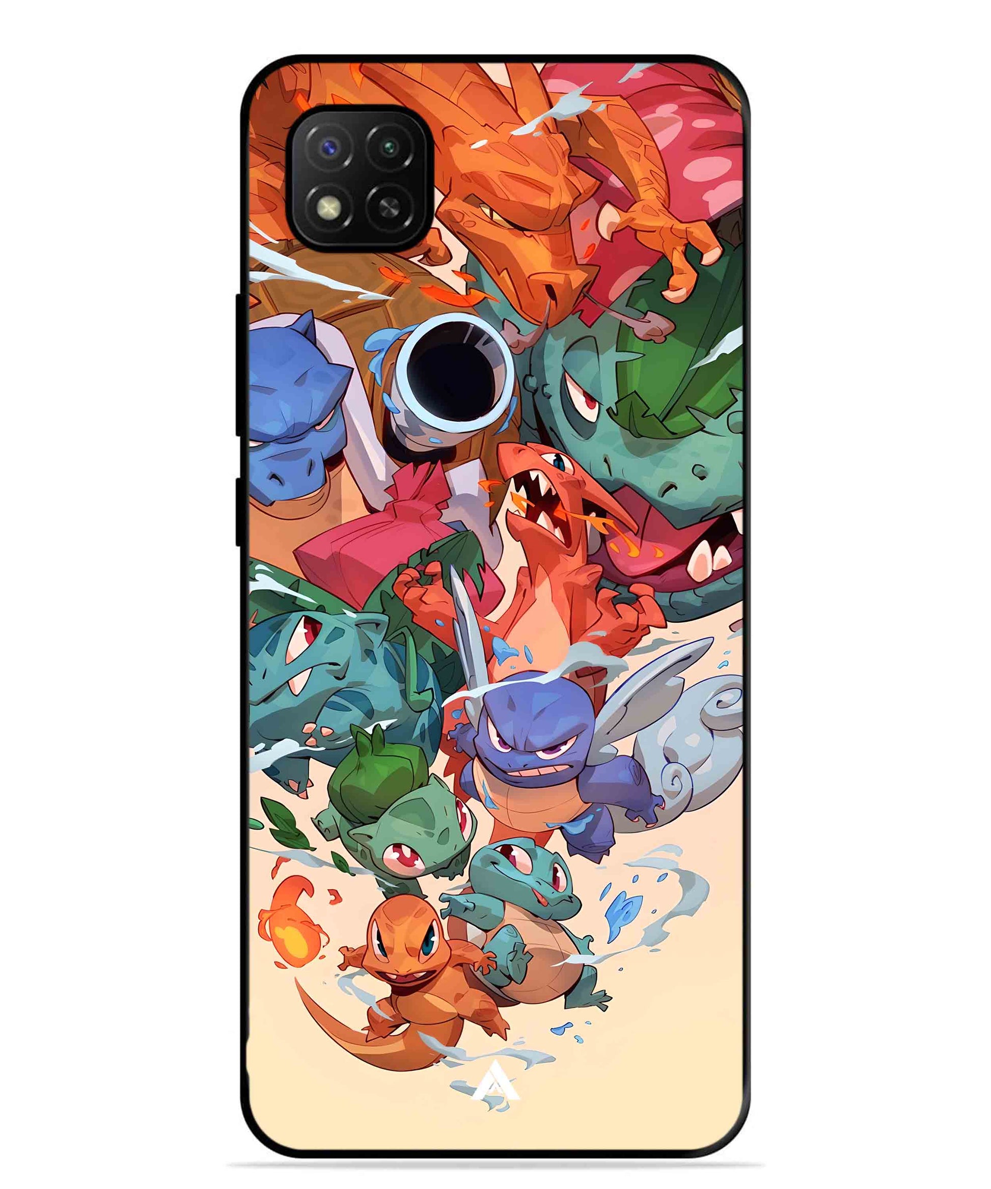 Pokemon Team 2 Metal Back Cover Phone Case for Poco C31
