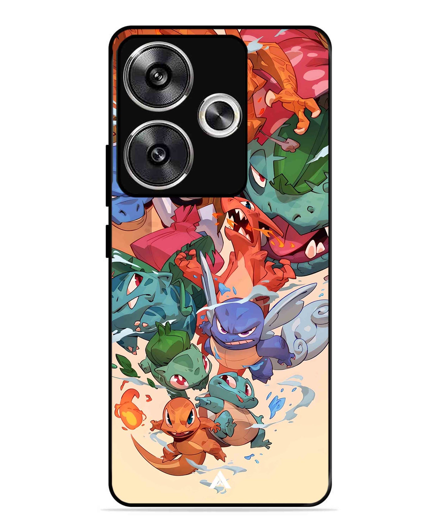 Pokemon Team 2 Metal Back Cover Phone Case for Poco F6