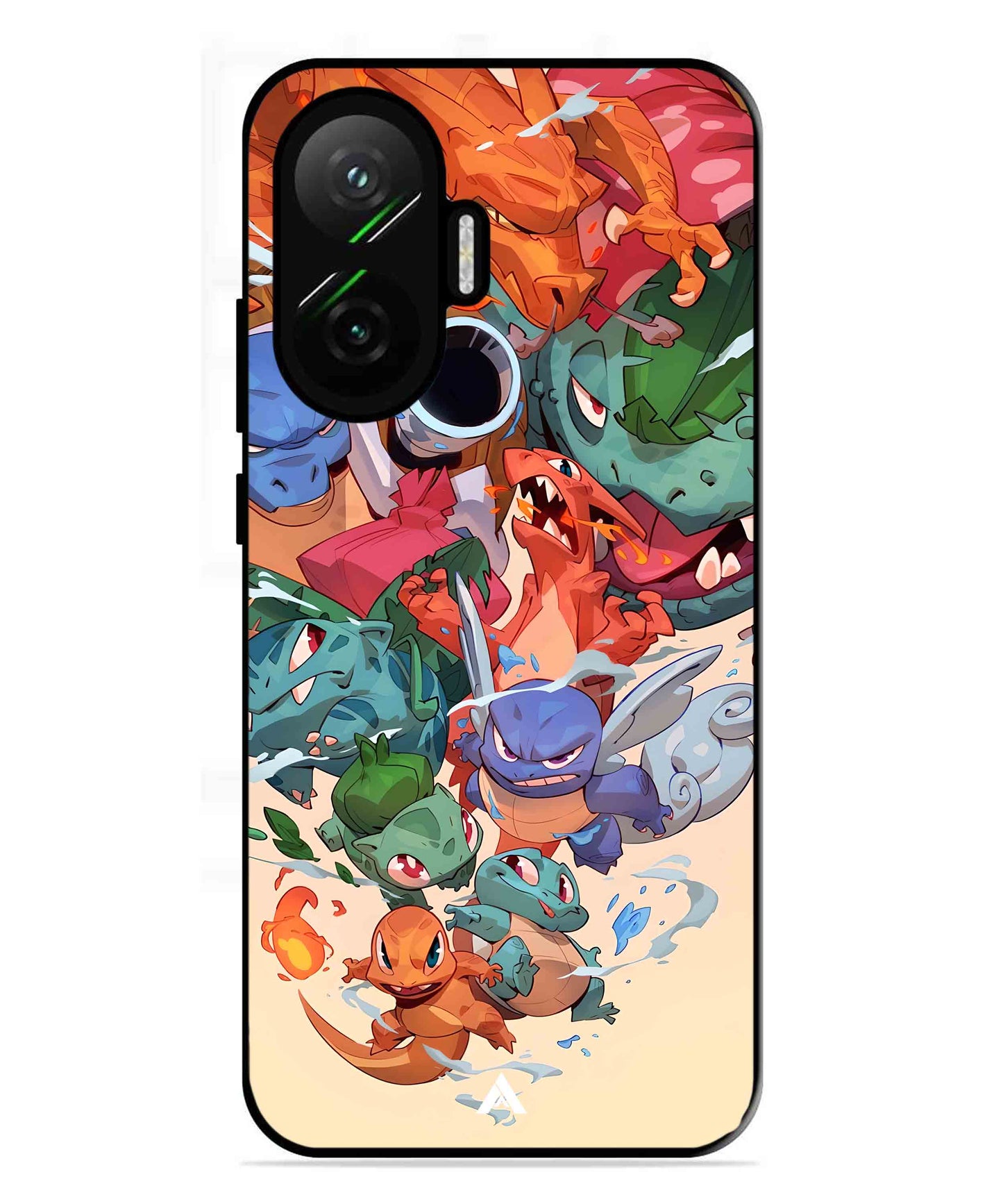 Pokemon Team 2 Metal Back Cover Phone Case for Poco F7