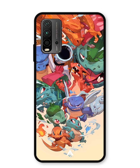 Pokemon Team 2 Metal Back Cover Phone Case for Poco M3