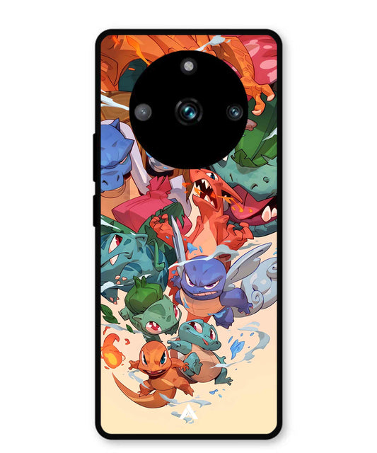Pokemon Team 2 Metal Back Cover Phone Case for Realme 11 Pro Plus