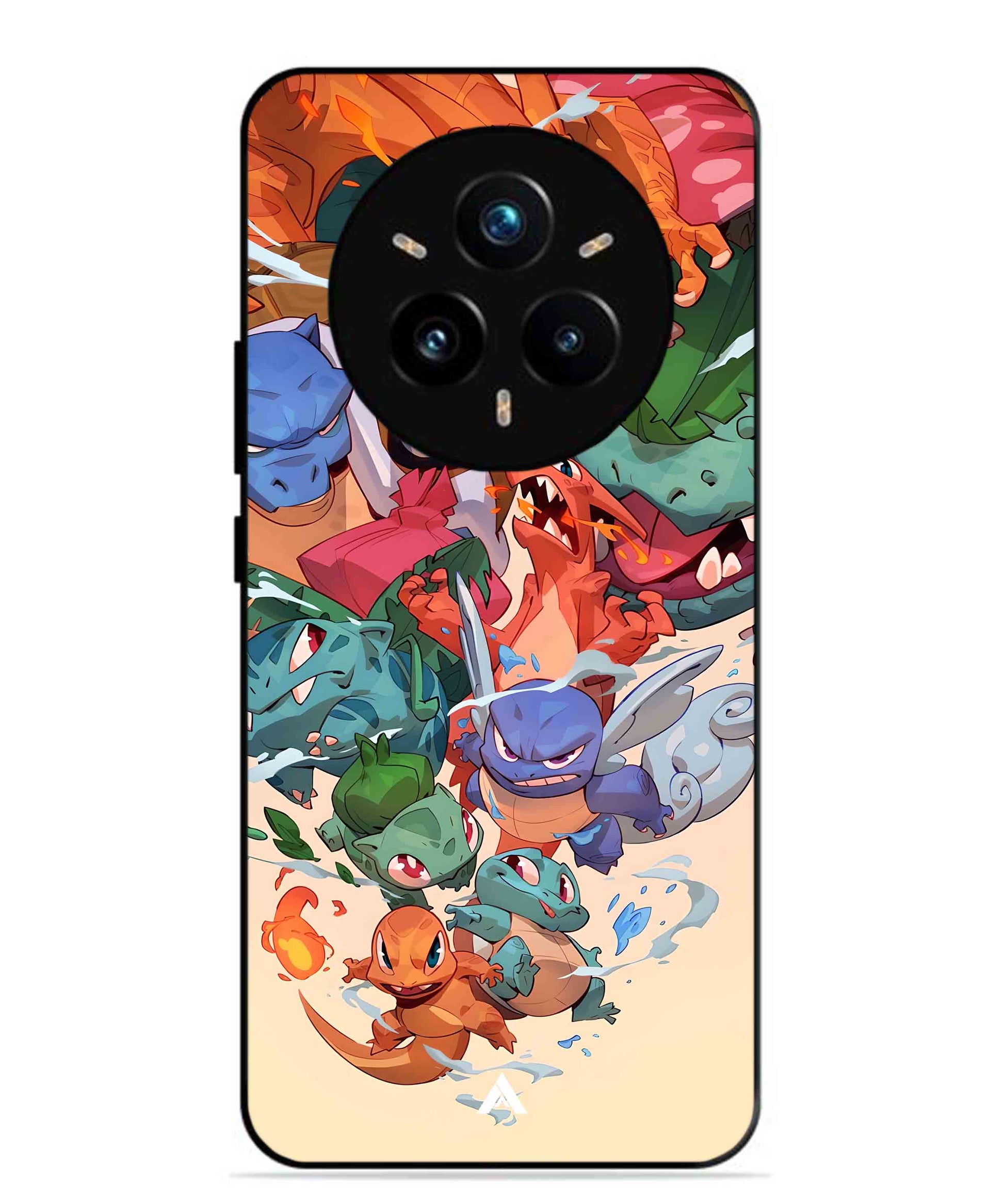 Pokemon Team 2 Metal Back Cover Phone Case for Realme 14 Pro