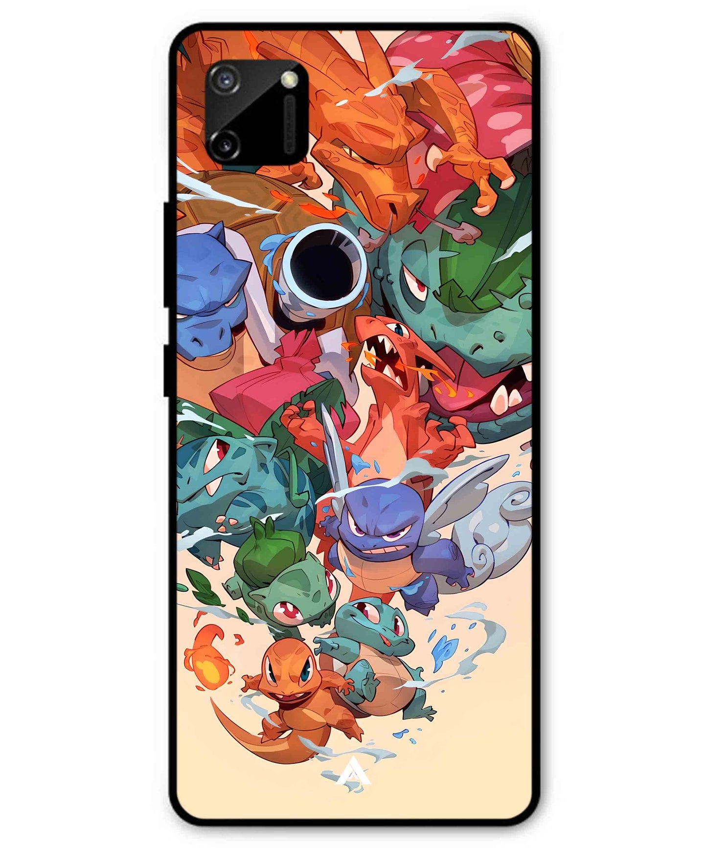 Pokemon Team 2 Metal Back Cover Phone Case for Realme C11