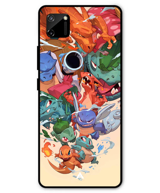 Pokemon Team 2 Metal Back Cover Phone Case for Realme C11