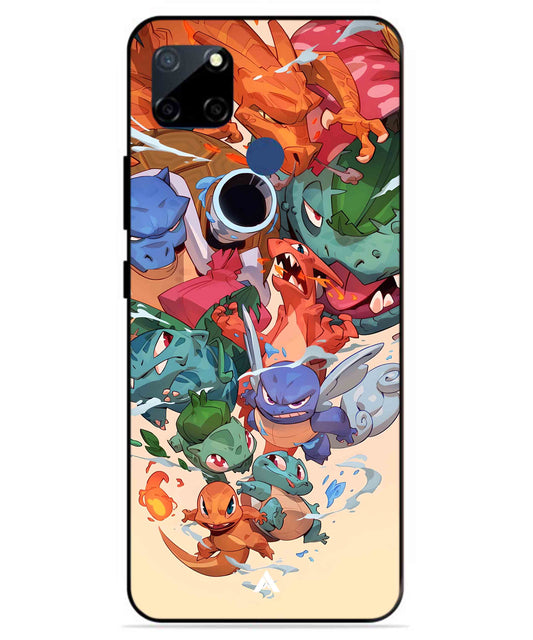 Pokemon Team 2 Metal Back Cover Phone Case for Realme C12
