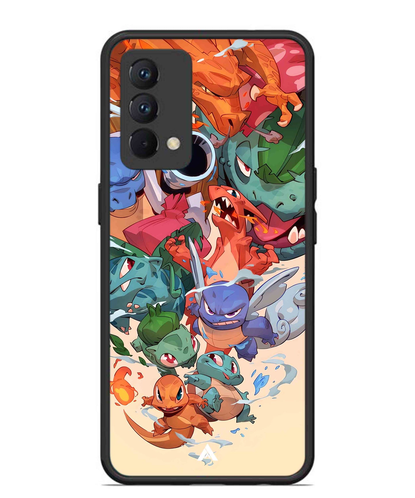 Pokemon Team 2 Metal Back Cover Phone Case for Realme GT Master Edition