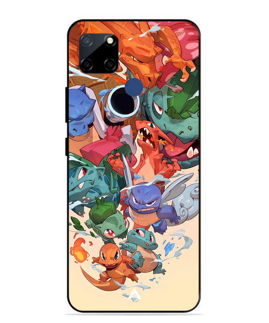 Pokemon Team 2 Metal Back Cover Phone Case for Realme Narzo 30A