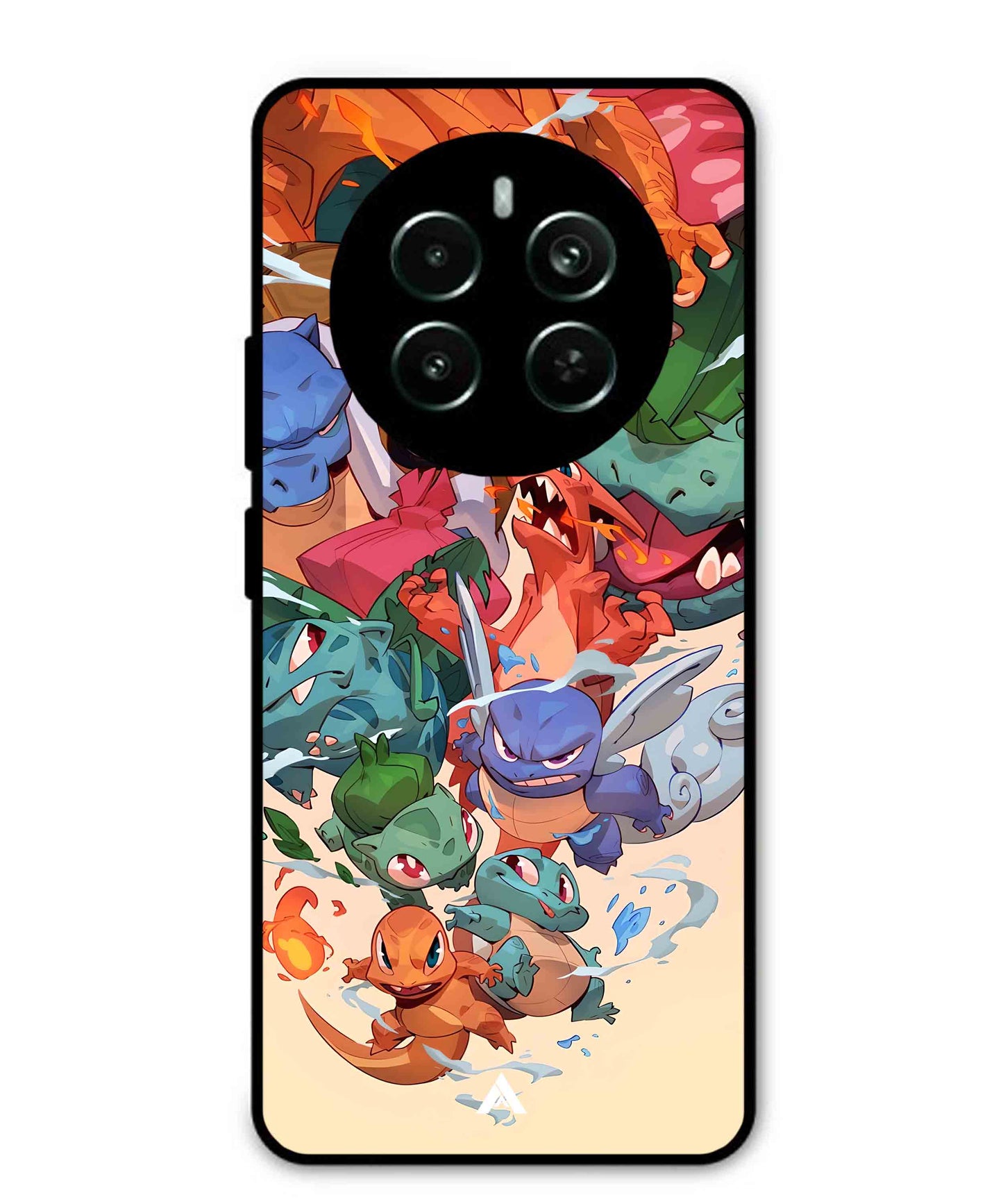 Pokemon Team 2 Metal Back Cover Phone Case for Realme Narzo 70
