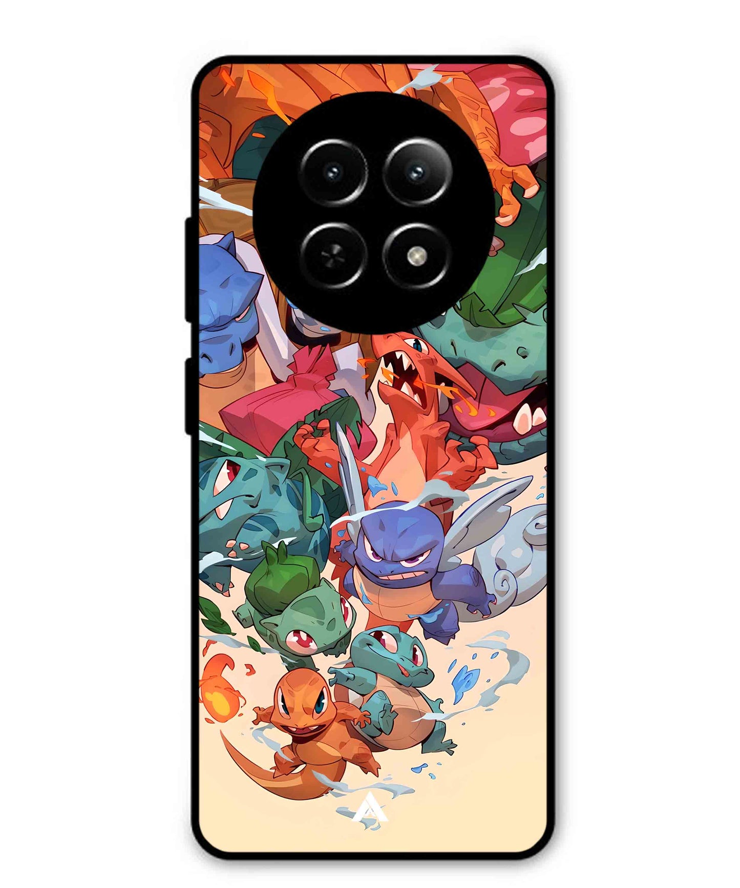 Pokemon Team 2 Metal Back Cover Phone Case for Realme Narzo N65