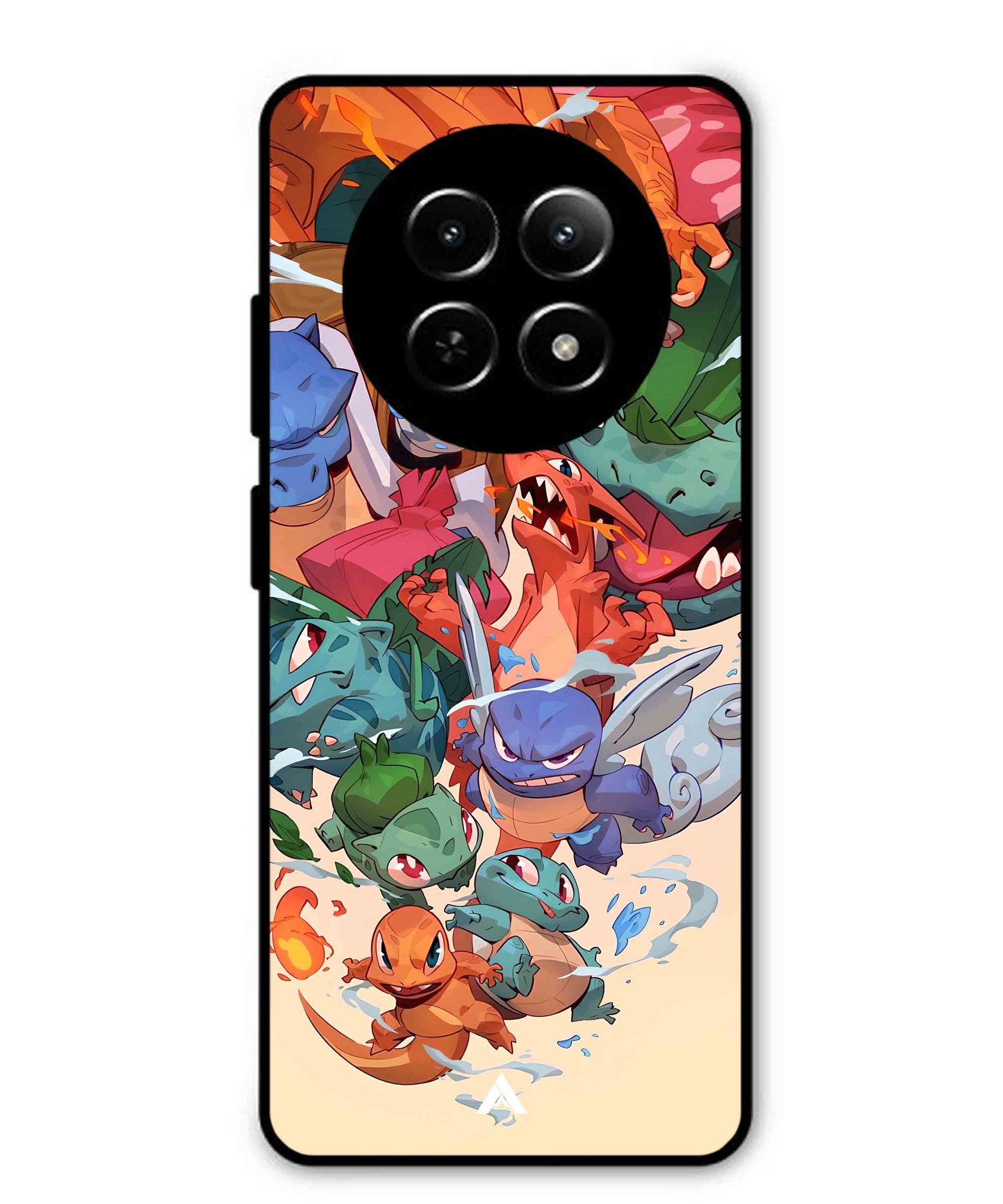 Pokemon Team 2 Metal Back Cover Phone Case for Realme Narzo N65