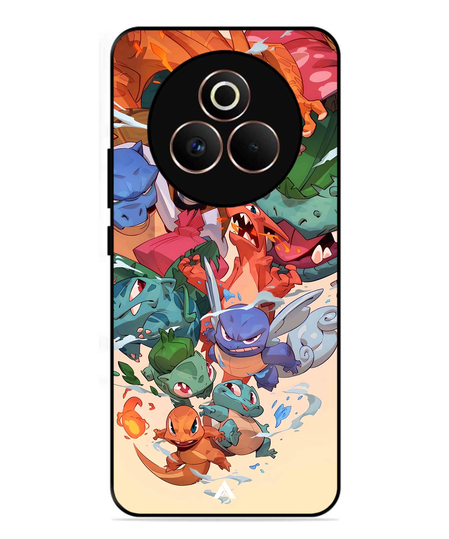 Pokemon Team 2 Metal Back Cover Phone Case for Realme P3 Pro