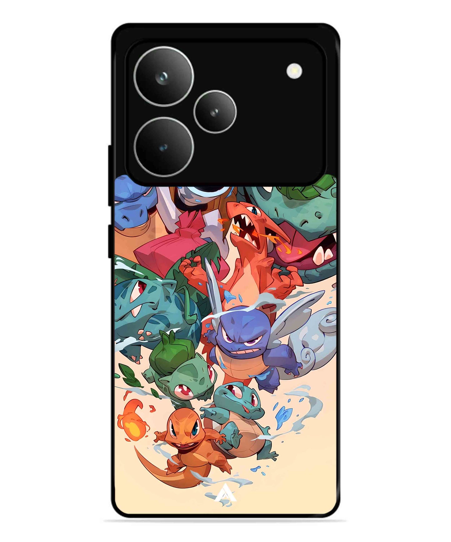 Pokemon Team 2 Metal Back Cover Phone Case for Realme P4 Pro