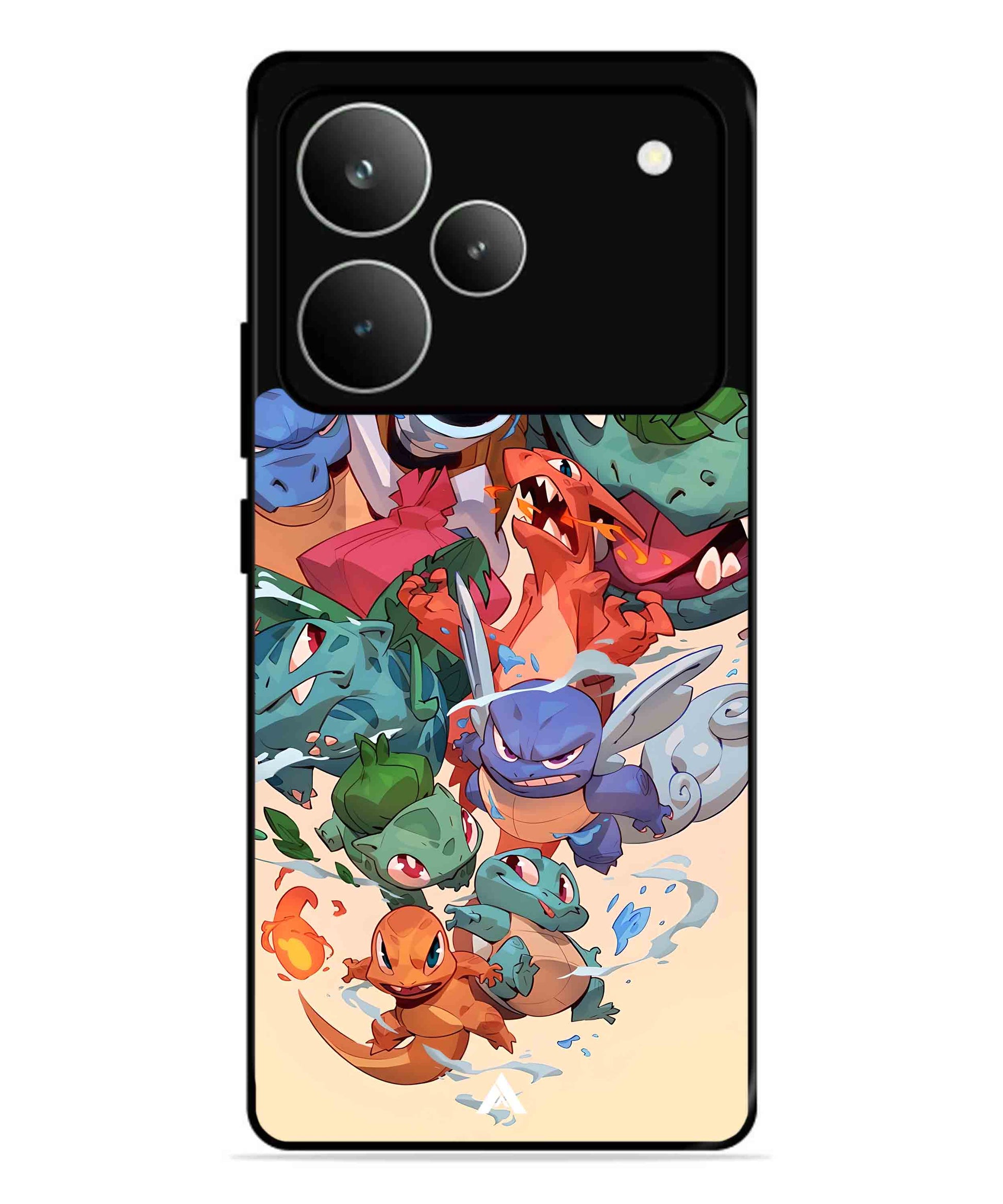 Pokemon Team 2 Metal Back Cover Phone Case for Realme P4 Pro