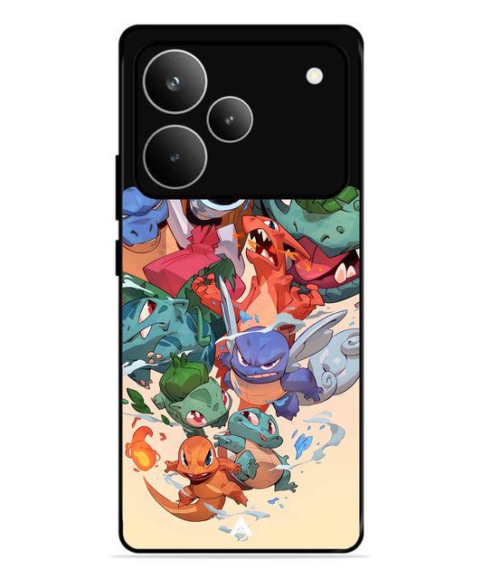 Pokemon Team 2 Metal Back Cover Phone Case for Realme P4 Pro