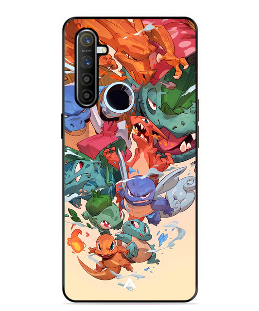 Pokemon Team 2 Metal Back Cover Phone Case for Realme XT