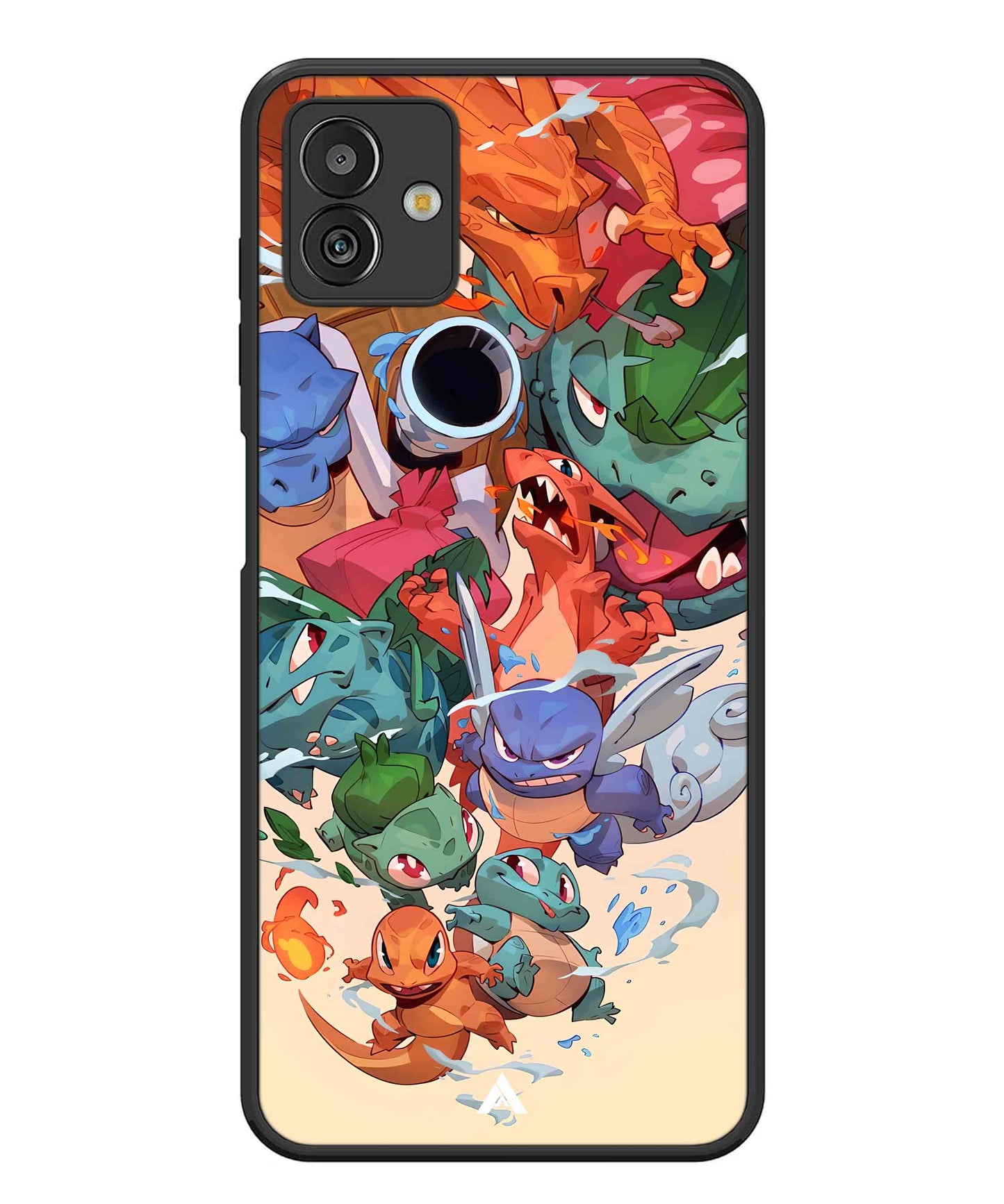 Pokemon Team 2 Metal Back Cover Phone Case for Samsugn Galaxy M13 5G
