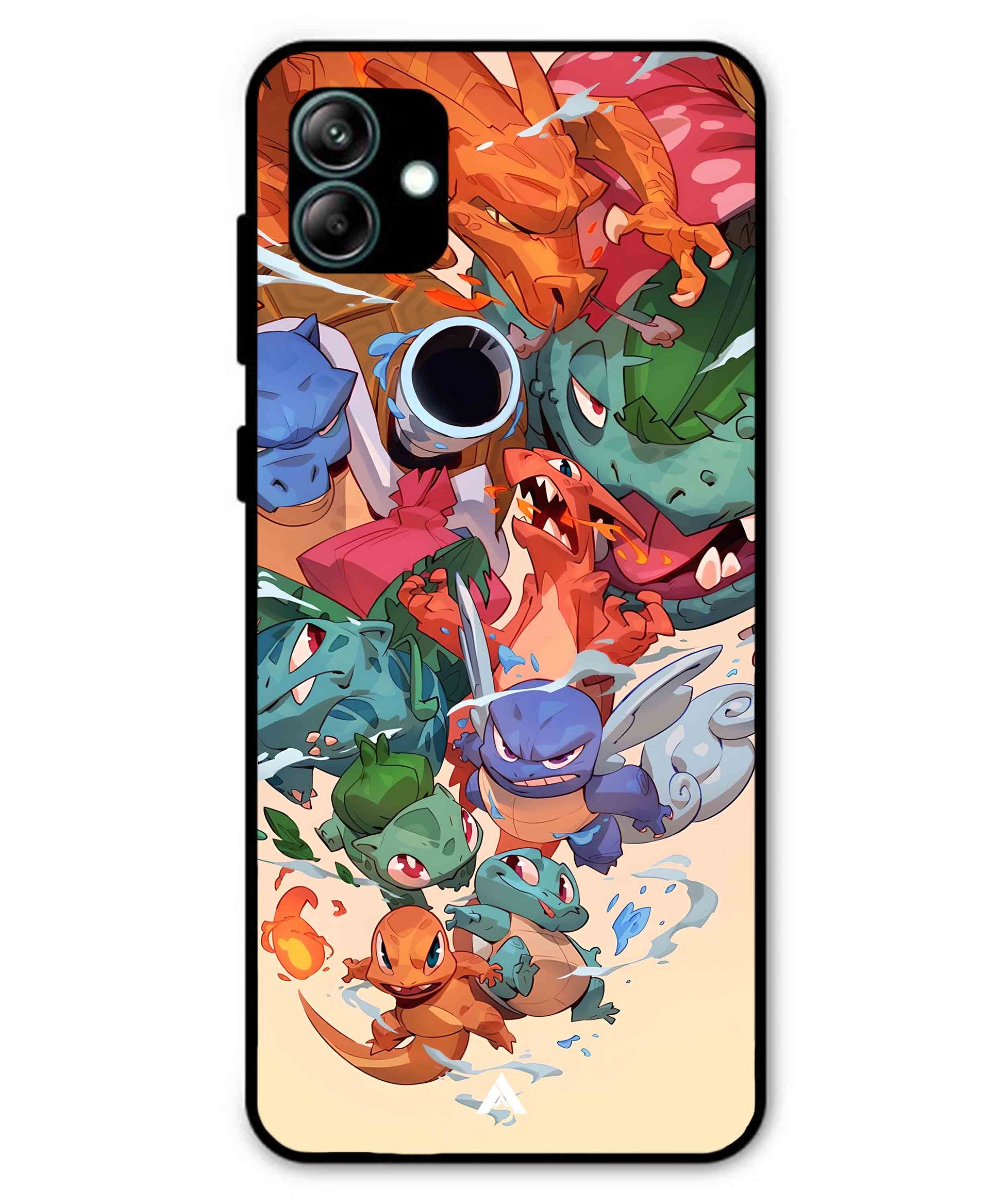 Pokemon Team 2 Metal Back Cover Phone Case for Samsung Galaxy A04