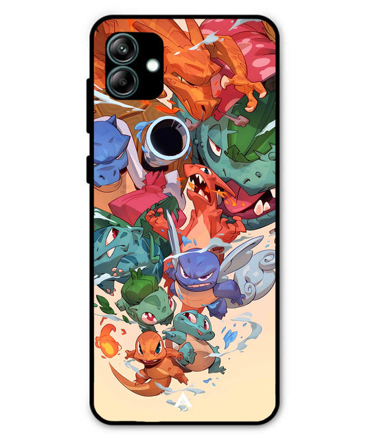 Pokemon Team 2 Metal Back Cover Phone Case for Samsung Galaxy A04