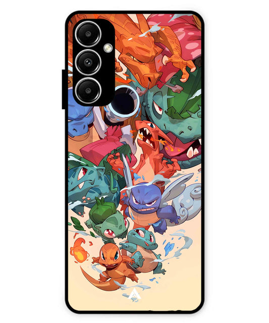 Pokemon Team 2 Metal Back Cover Phone Case for Samsung Galaxy A05s