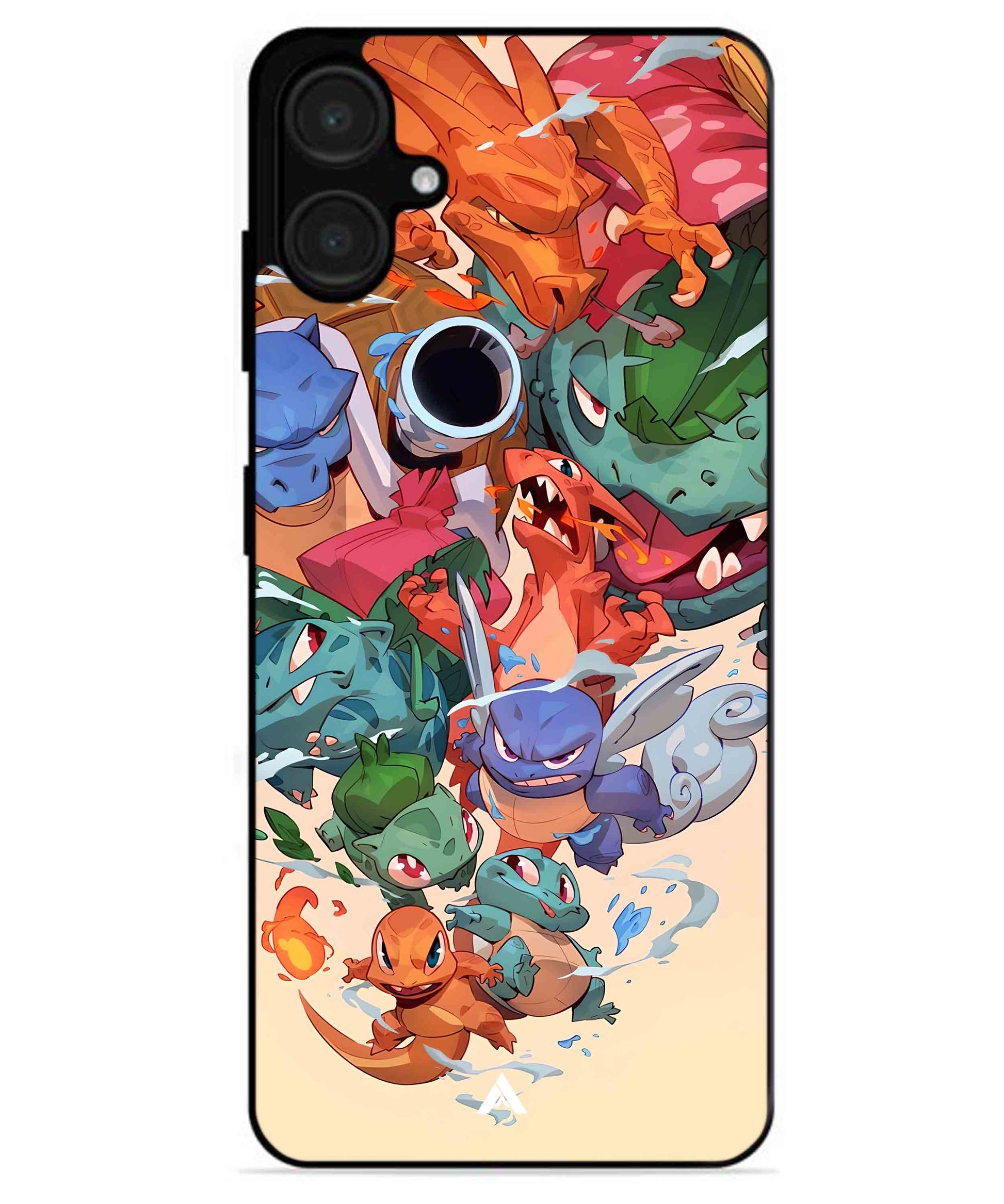 Pokemon Team 2 Metal Back Cover Phone Case for Samsung Galaxy A06