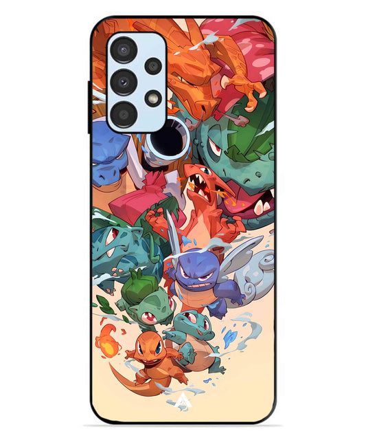 Pokemon Team 2 Metal Back Cover Phone Case for Samsung Galaxy A13 4G