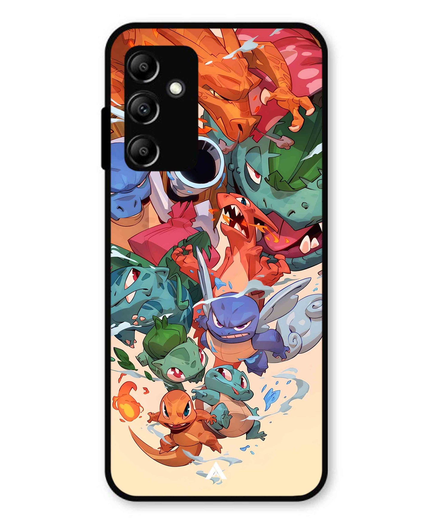 Pokemon Team 2 Metal Back Cover Phone Case for Samsung Galaxy A14 5G
