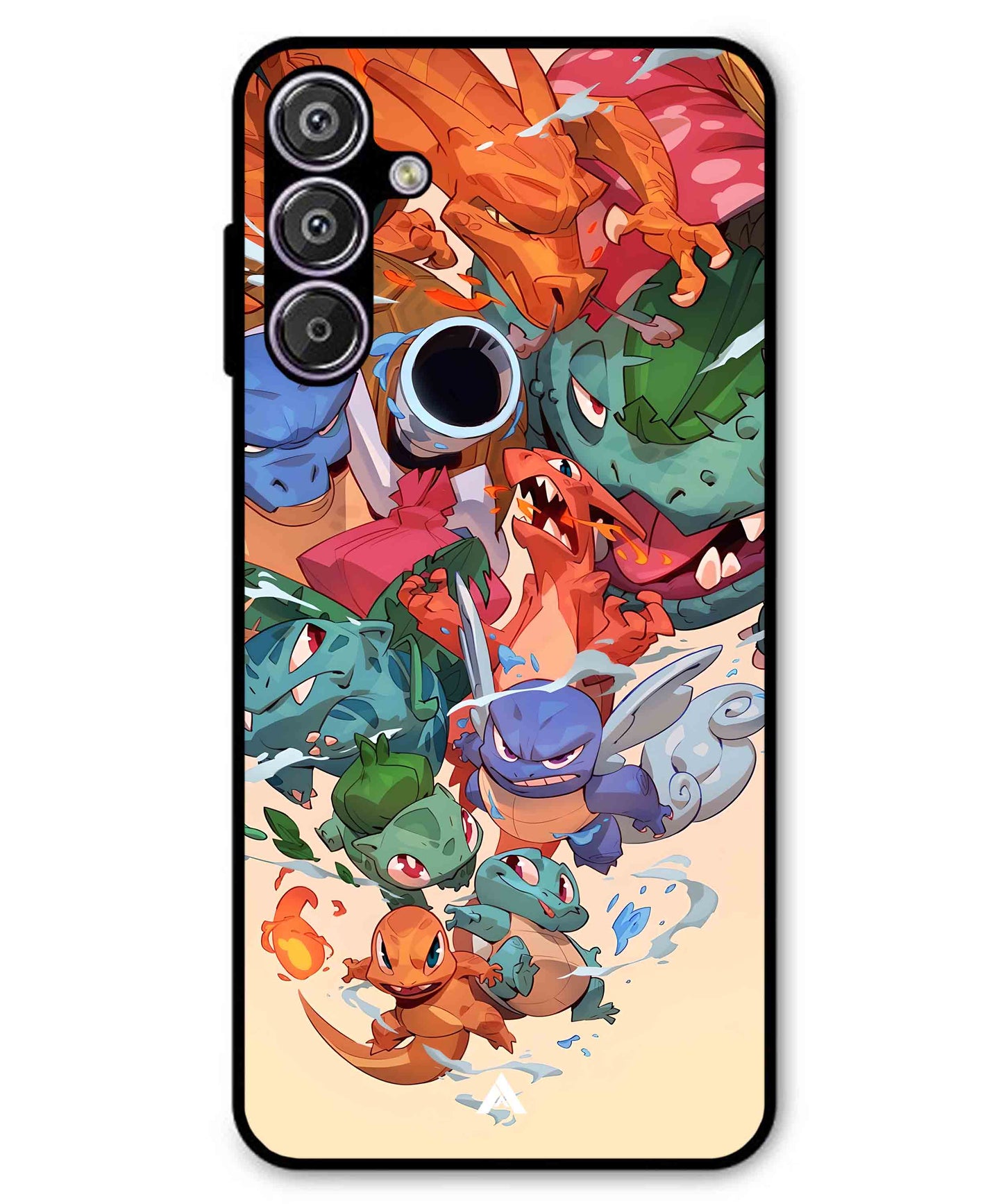 Pokemon Team 2 Metal Back Cover Phone Case for Samsung Galaxy A25
