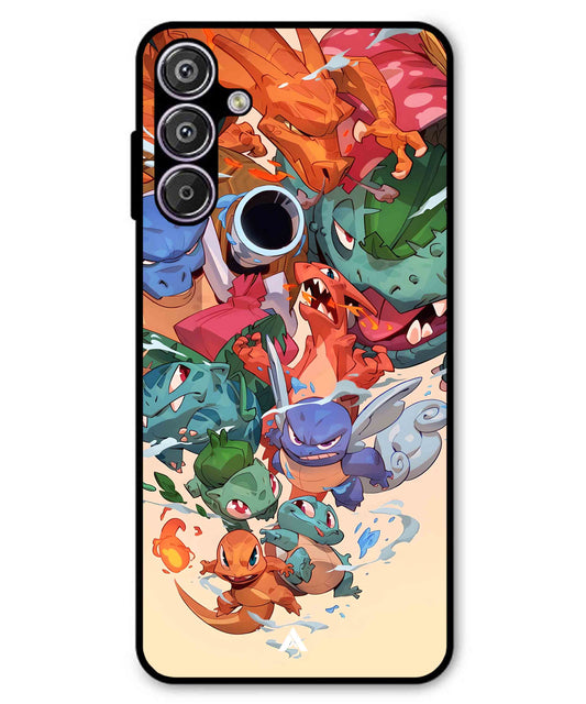 Pokemon Team 2 Metal Back Cover Phone Case for Samsung Galaxy A25