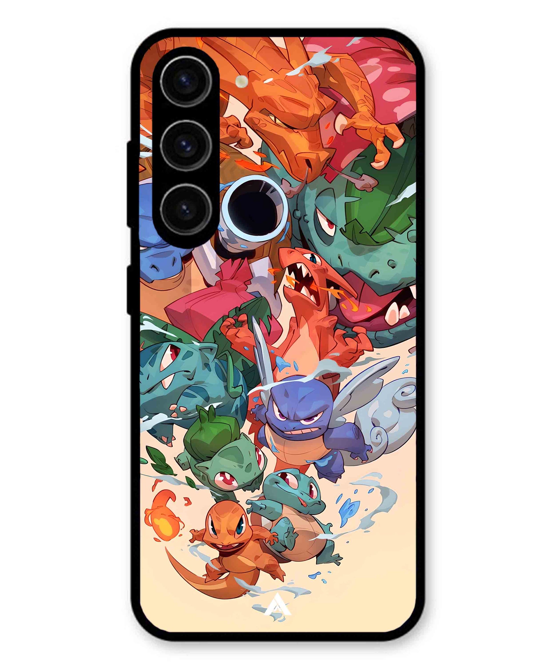 Pokemon Team 2 Metal Back Cover Phone Case for Samsung Galaxy A36