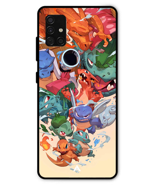 Pokemon Team 2 Metal Back Cover Phone Case for Samsung Galaxy A51
